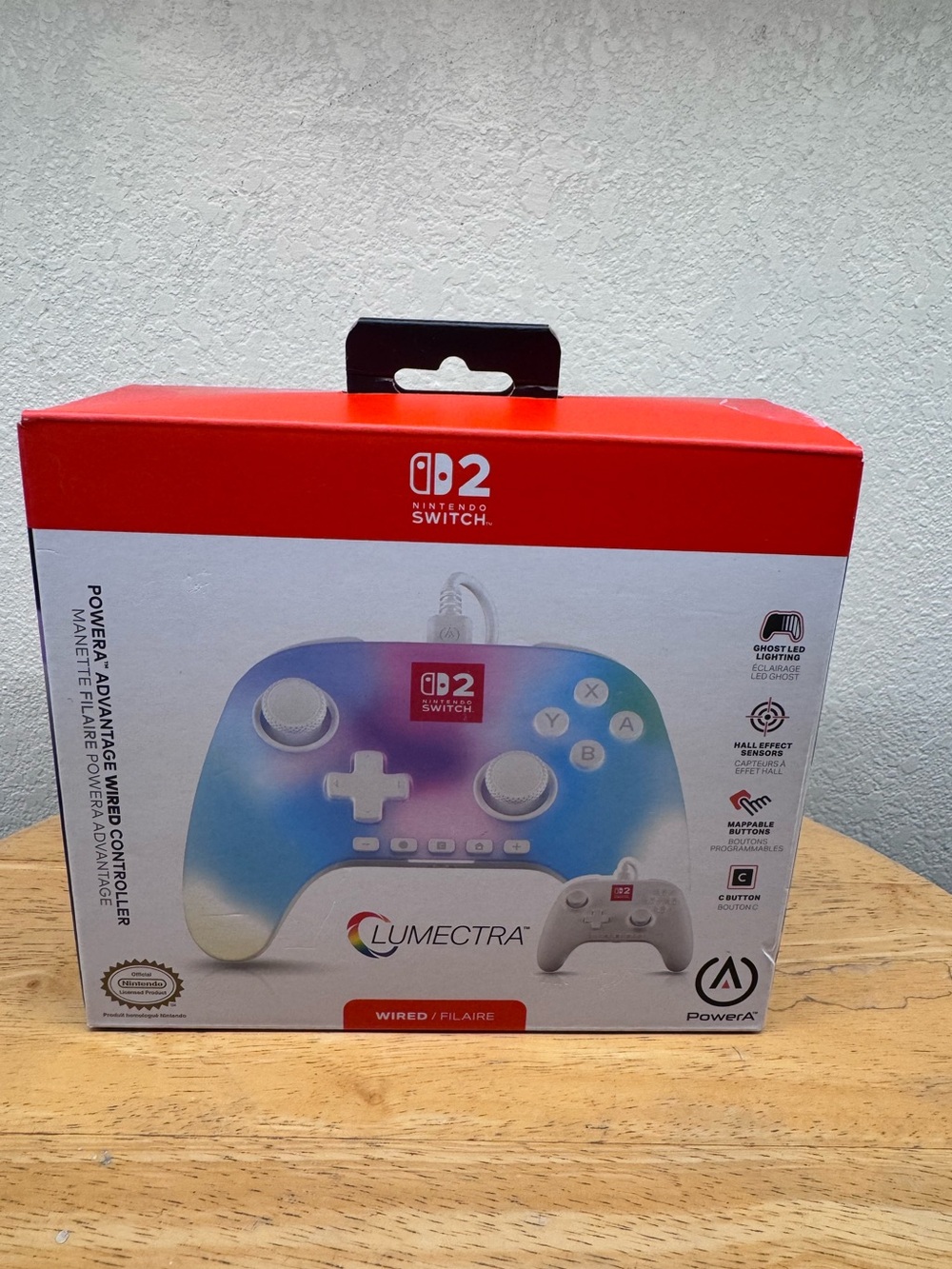 Lumectra Wired Controller for Nintendo Switch 2 Blue/Purple Gradient